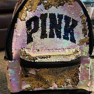 NWT PINK Brand Sequin Backpack